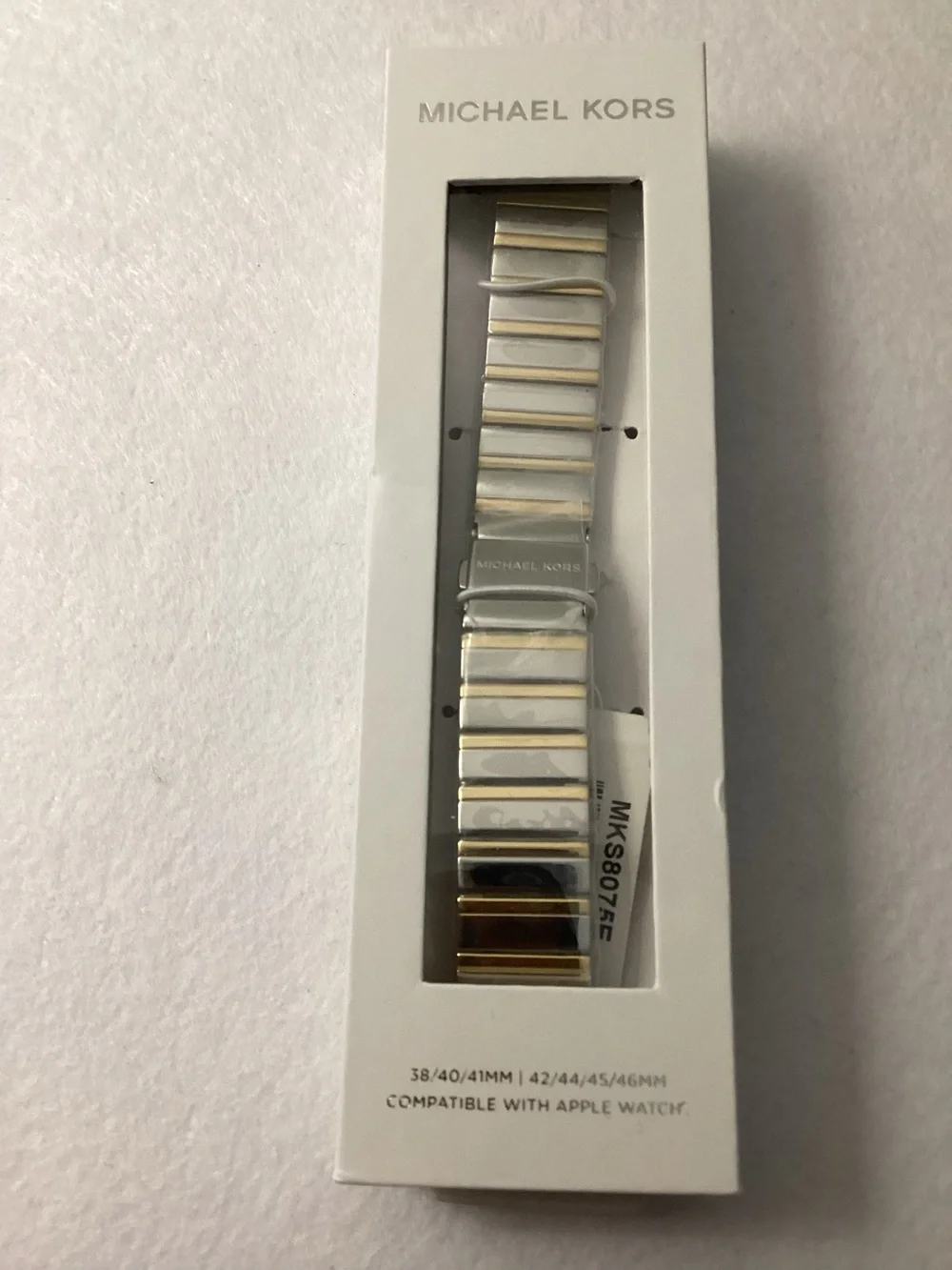 Michael Kors Two-Tone Stainless Steel Apple Watch Band 38/40/41mm 42/44/45/46mm